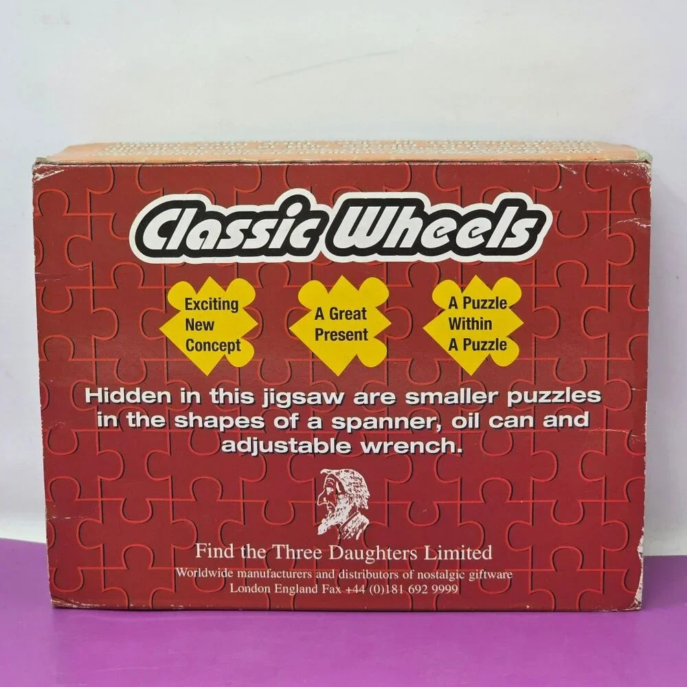 Classic Wheels Hydra-Glide Motorcycle Puzzle Three Daughters Ltd.‎ Vintage